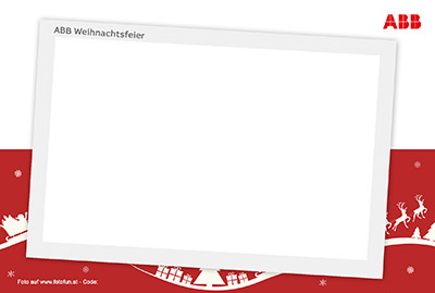 Fotobox Weihnachtsfeier ABB